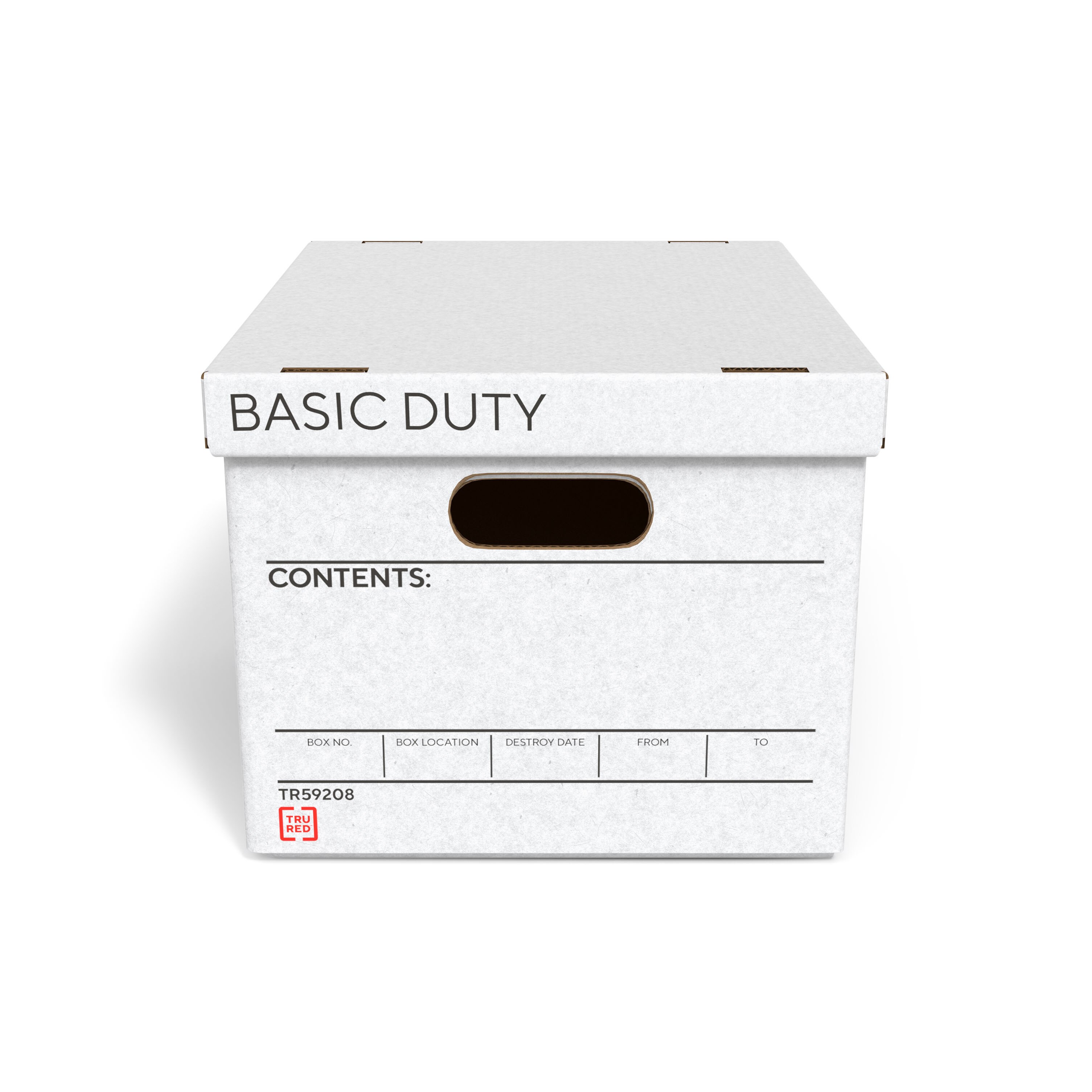 Staples Corrugated File Boxes, BasicDuty, Letter/Legal Size, White, 10