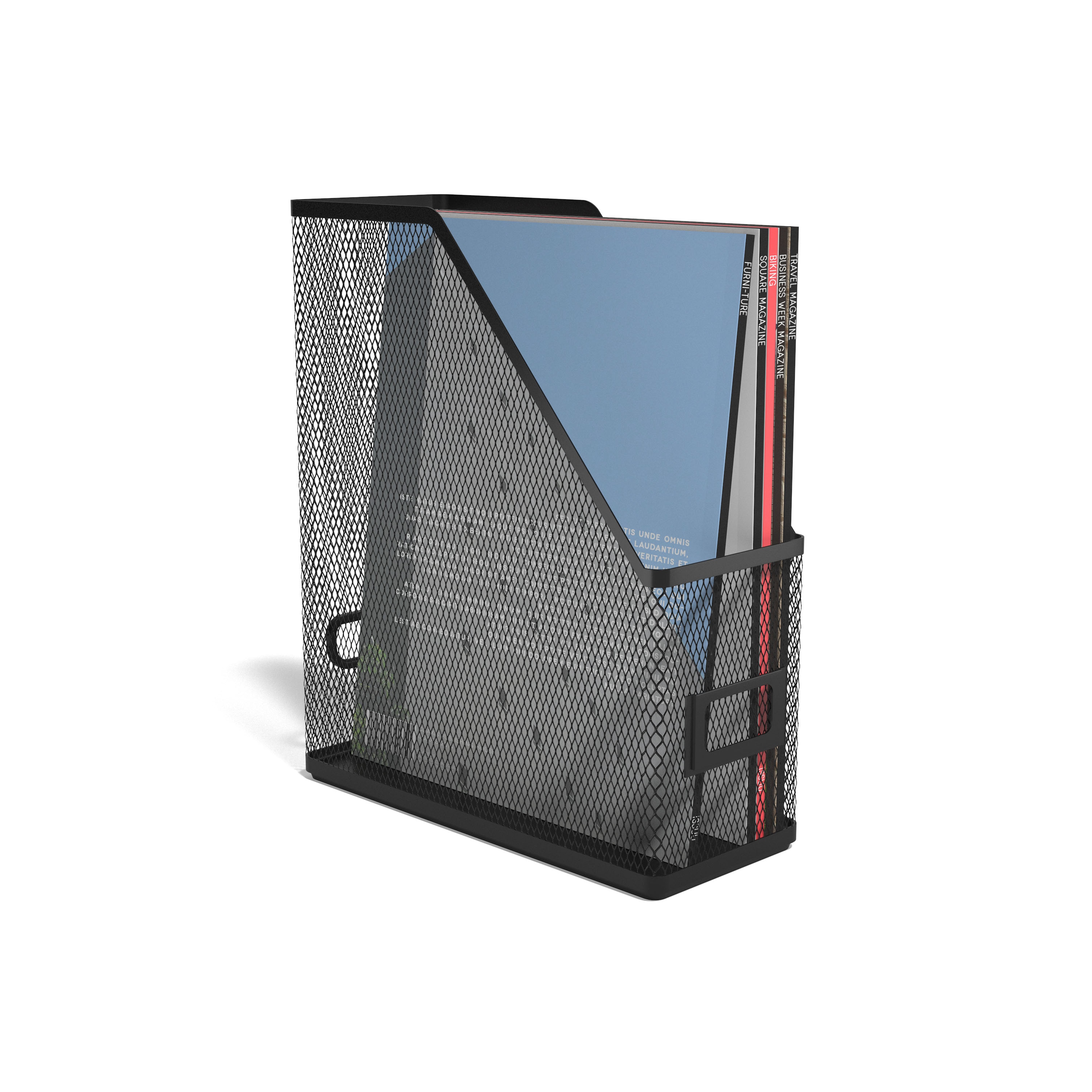 TRU REDTM Metal Magazine File, Matte Black, Each (TR57569) - FSSI BPA ...