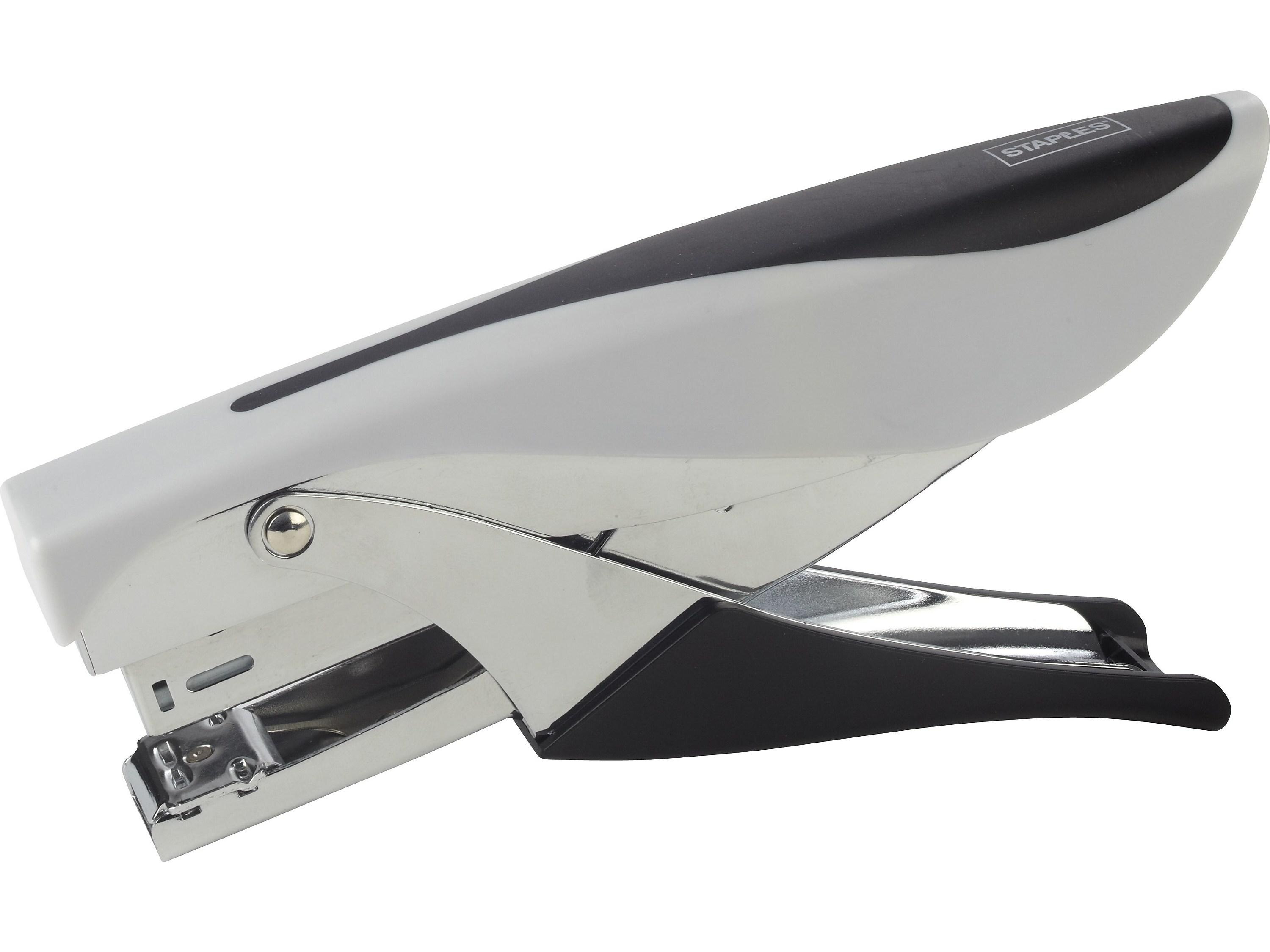 Staples Deluxe Plier Stapler, 20 Sheet Capacity, Black/Gray (24546/ ...